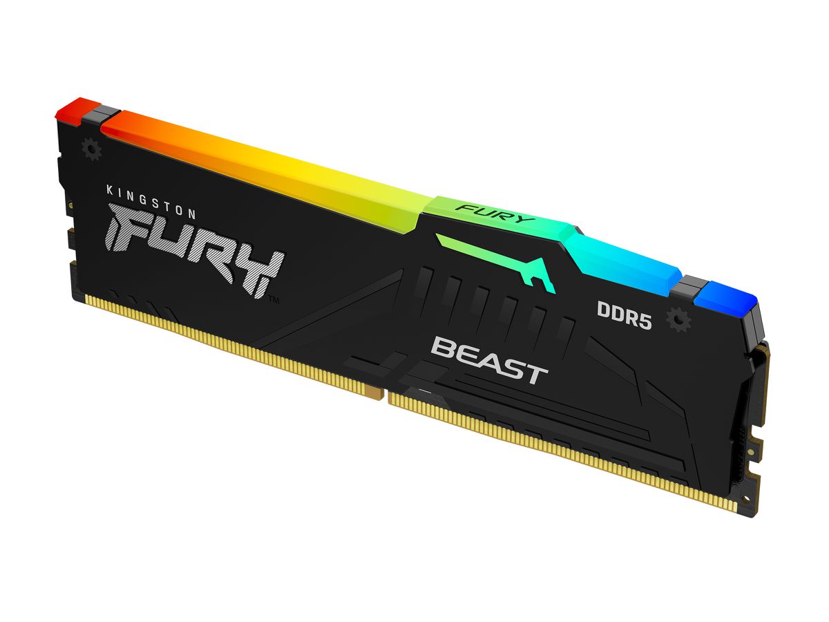 Kingston Technology FURY Beast 8 GB 4800 MT/s DDR5 CL38 DIMM Black RGB