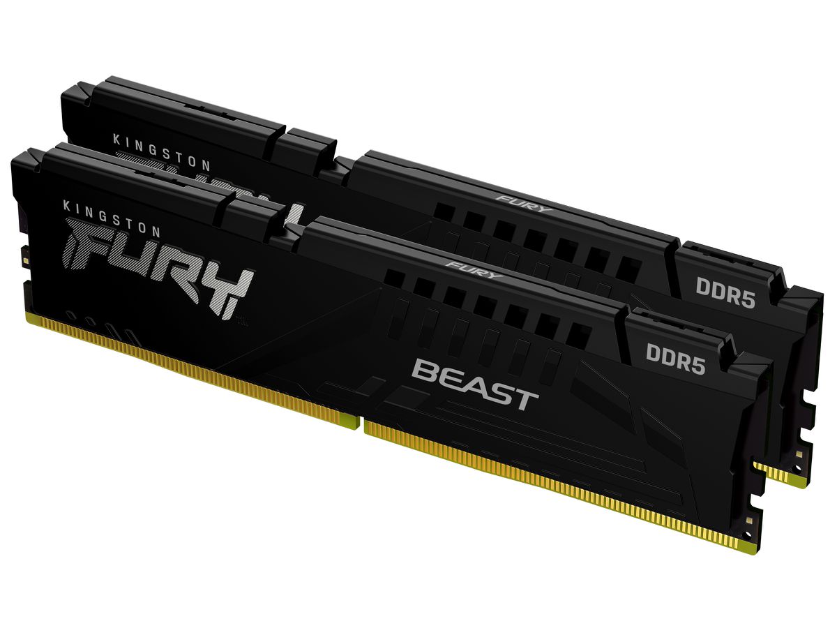 Kingston Technology FURY Beast 64GB 6000MT/s DDR5 CL40 DIMM (2er-Kit) Black XMP