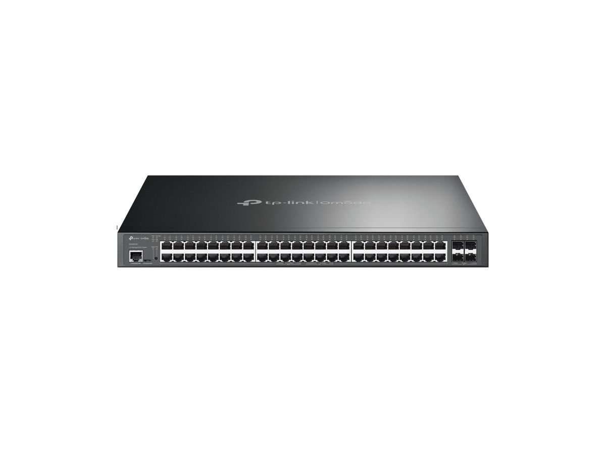 TP-Link Omada SG3452XP Netzwerk-Switch Managed L2+ Gigabit Ethernet (10/100/1000) Power over Ethernet (PoE) 1U Schwarz