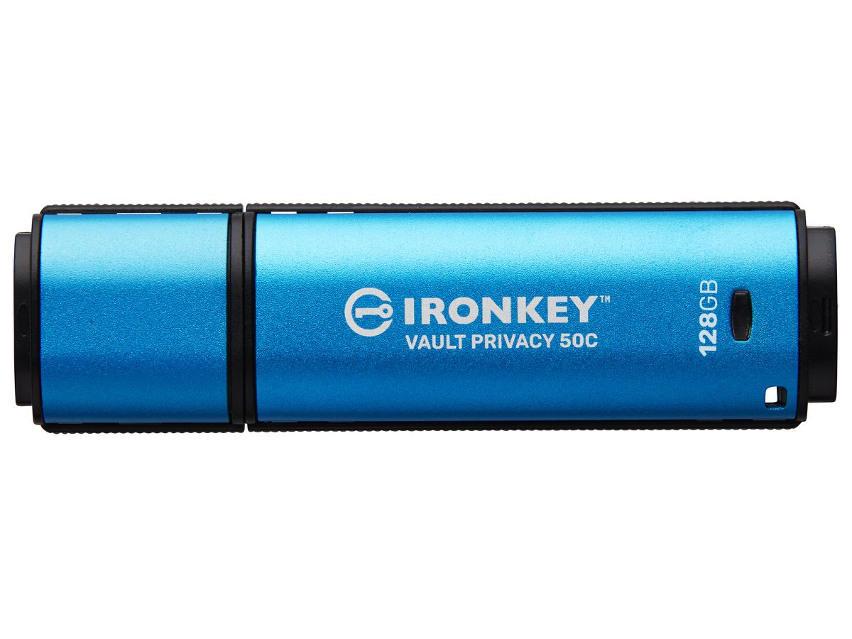 Kingston Technology IronKey 128GB USB-C Vault Privacy 50C AES-256 verschlüsselter, FIPS 197