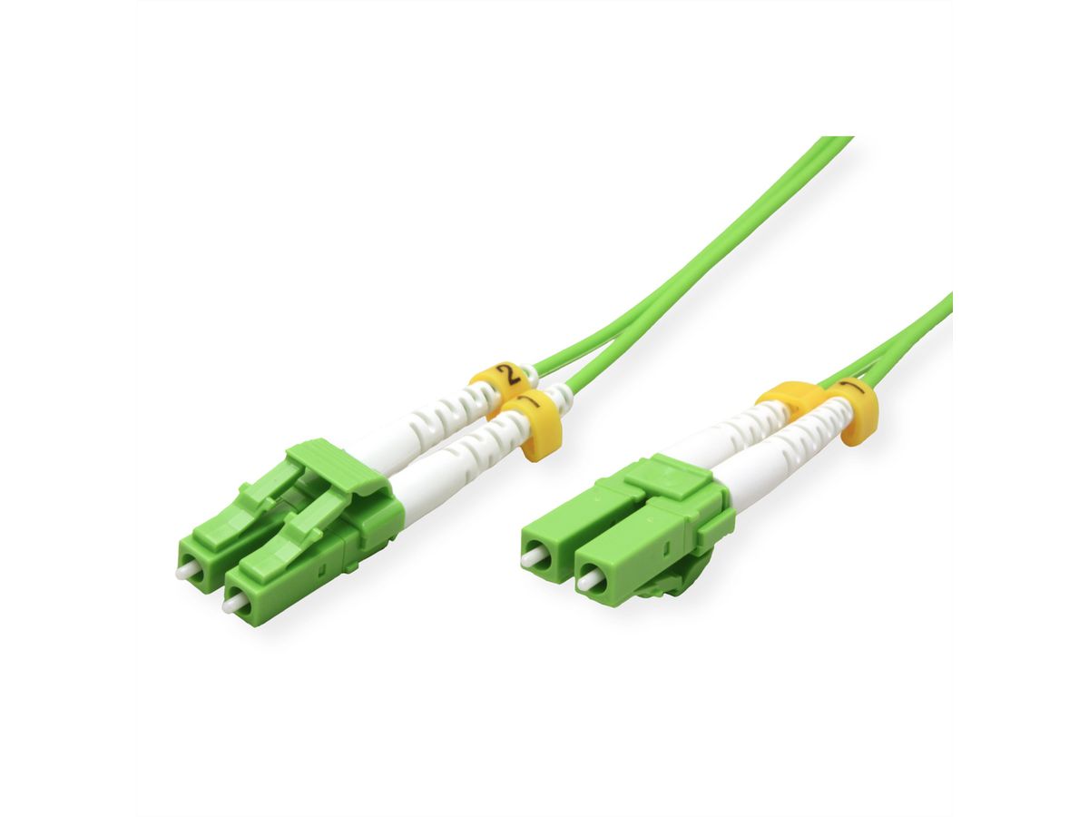 ROLINE LWL-Kabel 50/125µm OM5, LC/LC, LSOH, Low-Loss-Stecker, grün, 5 m