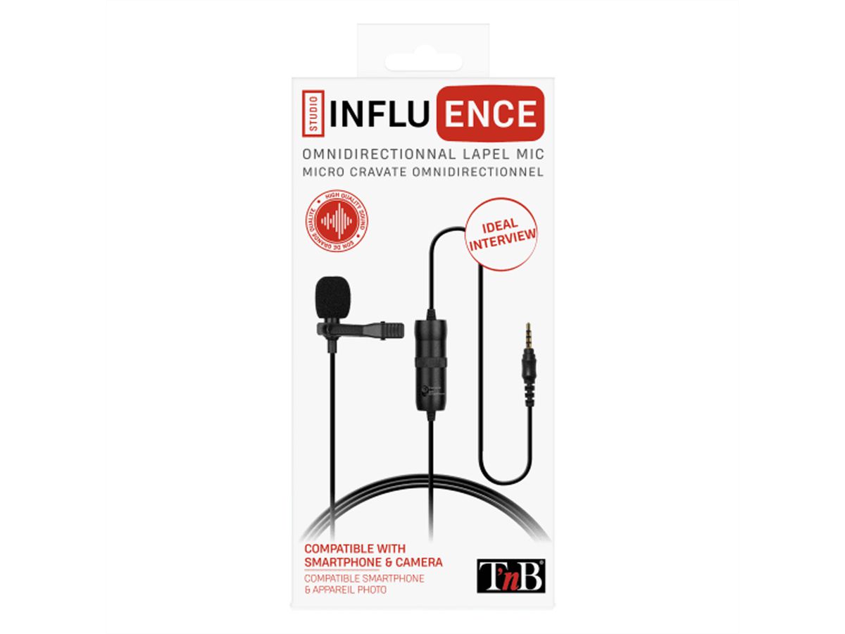 T'nB Influence Clip Microfon 360°, 3,5 mm Jack