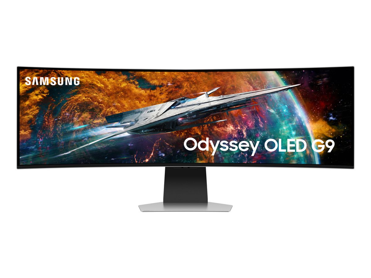 Samsung Odyssey OLED G9 G95SC LED display 124,5 cm (49") 5120 x 1440 Pixel Dual QHD Silber