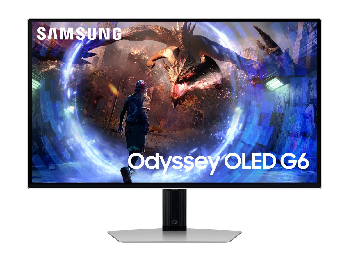 Samsung Odyssey G6 G60SD Computerbildschirm 68,6 cm (27") 2560 x 1440 Pixel Quad HD OLED Silber
