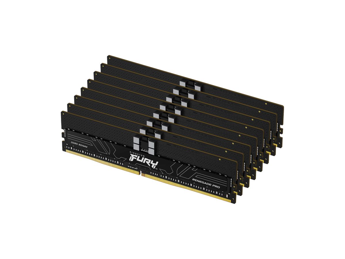 Kingston Technology FURY 256GB 5600MT/s DDR5 ECC Reg CL36 DIMM (8er-Kit) Renegade Pro XMP