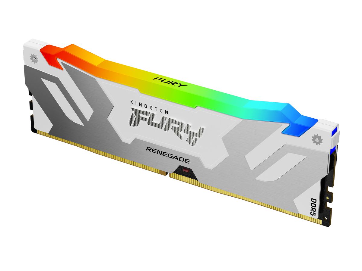 Kingston Technology FURY 16GB 6000MT/s DDR5 CL32 DIMM Renegade RGB White XMP