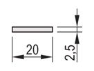 SCHROFF Frontplatten für D-Sub Steckverbinder - TEILFRONPL.3HE 4TE 2X15 DC