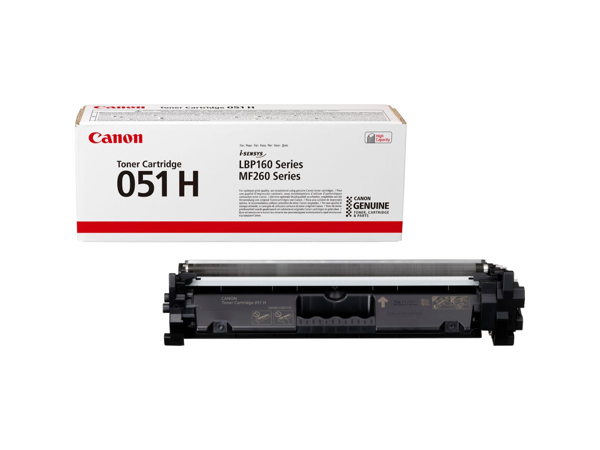 Canon 051H High Yield Toner-Cartridge, Schwarz