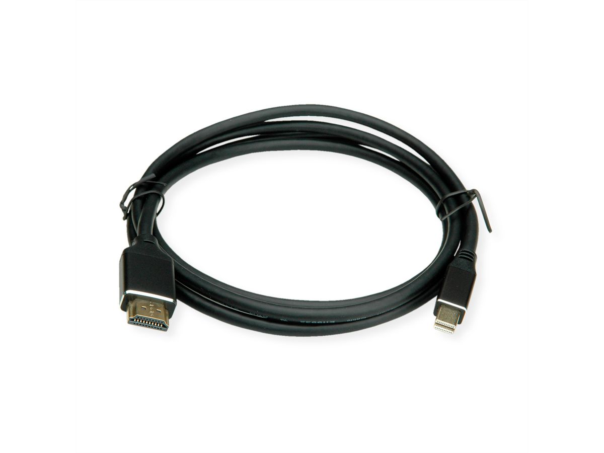 BACHMANN Mini DisplayPort zu HDMI Kabel 1,5m, S.1 Mini DP S.2 HDMI