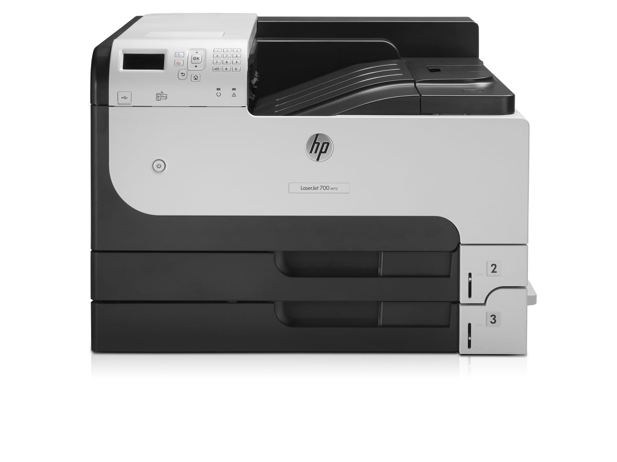 HP LaserJet Enterprise 700 M712dn Drucker, Schwarzweiß, Drucker für Kleine &amp, mittelständische Unternehmen, Drucken, USB-Druck über Vorderseite; Beidseitiger Druck