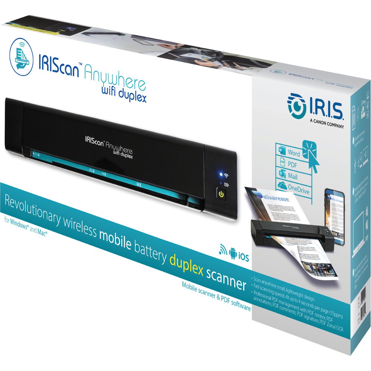I.R.I.S IRIScan Anywhere 6 Wifi Duplex - Scanner - Garantie 3 ans LDLC